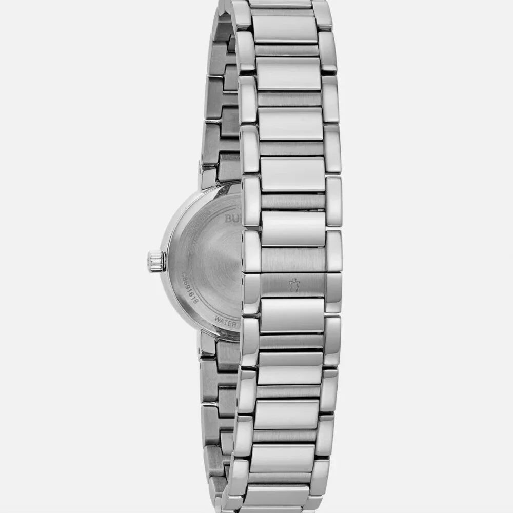 Bulova Diamond Dial Silver Women's Watch